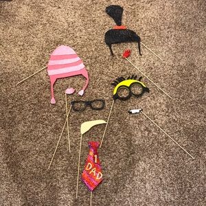 Despicable Me assorted photobooth props